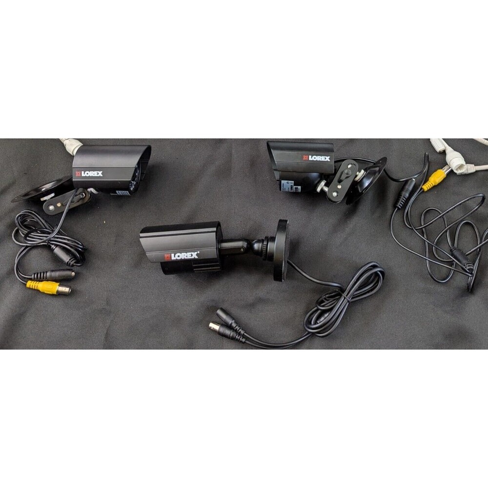 Lot 3 Lorex Security Cameras (2x MC6996, 1x MC7572) UNTESTED AS IS